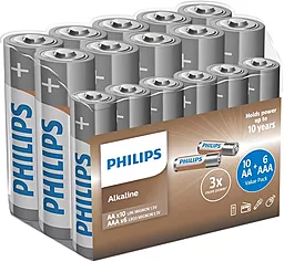 Батарейки Philips Entry Alkaline 10xAA+6xAAA (LR036A16F/10) 1.5 V - мініатюра 2
