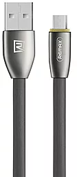 Кабель Remax Knight USB-A - micro USB 12w 2.4a 1м cable Black (RC-043m) - фото Кабель Remax Knight USB-A - micro USB 12w 2.4a 1м cable Black (RC-043m)