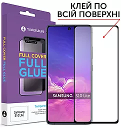 Захисне скло MAKE Full Cover Full Glue Samsung G770 Galaxy S10 Lite Black (MGFSS10L)