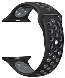 Ремешок Nike Silicon Sport Band for Apple Watch 38mm/40mm/41mm Black/Gray