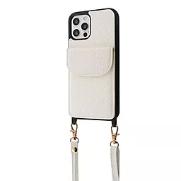 Чехол Wave Leather Pocket Case для Apple iPhone 12, iPhone 12 Pro White