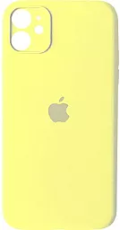 {"ru": "Чехол", "uk": "Чохол"} Silicone Case Full Camera для Apple iPhone 12  Mellow Yellow