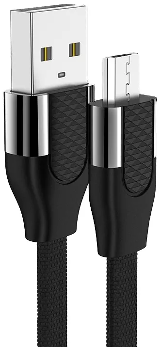 Кабель Joyroom S-M359 USB-A - micro USB 12w 2.4a 1м cable Black - фото 2