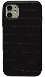 Чехол Apple Leather Case Full Crocodile for iPhone 7, iPhone 8 Black