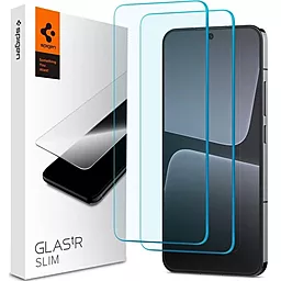 Защитное стекло Spigen для Xiaomi 13 5G - Slim Glas.TR (2 шт), Clear (AGL06037)