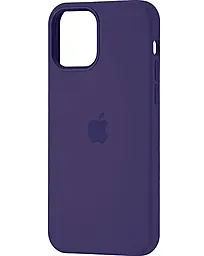 Чехол Silicone Case Full with MagSafe and SplashScreen для Apple iPhone 12 Pro Max Amethyst - фото Чехол Silicone Case Full with MagSafe and SplashScreen для Apple iPhone 12 Pro Max Amethyst