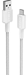 Кабель Anker 322 USB-A - Type-C 15w 3a 1.8м cable White (A81H6H21)