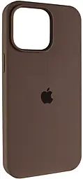 {"ru": "Чехол", "uk": "Чохол"} Silicone Case Full для Apple iPhone 14 Pro New Brown