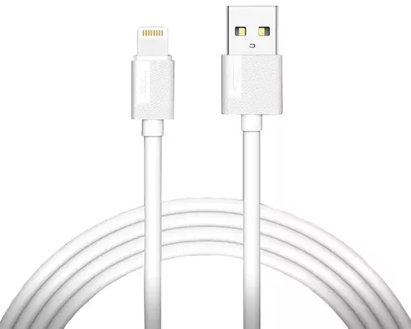 Кабель T-PHOX Nets T-L801 USB-A - Lightning 12w 2.4a 1.2м cable White - фото 1