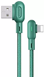 Кабель USB Usams U57 Dual Right-Angle 1.2M Lightning Cable Green (US-SJ455)