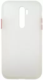 Чохол 1TOUCH Gingle Matte Xiaomi Redmi Note 8 Pro White/Red