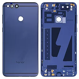Задняя крышка корпуса Huawei Honor 7X (BND-L21) со стеклом камеры Blue
