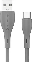 Кабель Jellico A14 USB-A - Type-C 15w 3.1a 1м cable Gray - фото Кабель Jellico A14 USB-A - Type-C 15w 3.1a 1м cable Gray