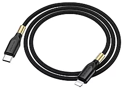 Кабель Borofone BX92 Advantage USB Type-C - Lightning 20w 3a 1м PD сable Black - миниатюра 3 Кабель Borofone BX92 Advantage USB Type-C - Lightning 20w 3a 1м PD сable Black - миниатюра 3