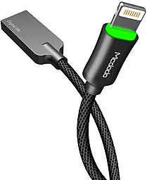 USB Кабель McDodo Knight Auto Power Off CA-3901 10W 2A 1.2M Lightning Cable Grey - мініатюра 4