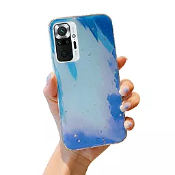 Чехол Watercolor Case Xiaomi Redmi Note 10 Prо Blue