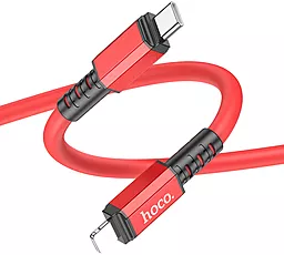 Кабель Hoco X85 Strength USB Type-C - Lightning 20w 3a 1м PD сable Red - миниатюра 2 Кабель Hoco X85 Strength USB Type-C - Lightning 20w 3a 1м PD сable Red - миниатюра 2