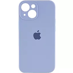 Чехол Silicone Case Full Camera for Apple IPhone 14 Lilac Blue