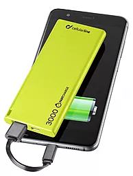 Повербанк CellularLine FreePower Slim 3000 Green (FREEPSLIM3000G) - фото Повербанк CellularLine FreePower Slim 3000 Green (FREEPSLIM3000G)