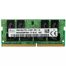 Оперативна пам'ять для ноутбука Hynix SoDIMM DDR4 16GB 2133 MHz (HMA82GS6MFR8N-TFN0)