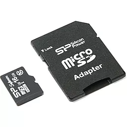 Карта памяти Silicon Power microSDHC 16GB Superior Class 10 UHS-I U3 + SD-адаптер (SP016GBSTHDU3V10SP) - миниатюра 2