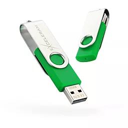 Флешка Exceleram 16GB P1 Series USB 2.0 (EXP1U2SIGR16) Silver/Green