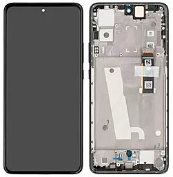 Дисплей Motorola Edge 30 (XT2203) с тачскрином и рамкой, оригинал, Black