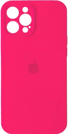 Чехол Silicone Case Full Camera для Apple iPhone 12 Pro Max Hot Pink - фото 1