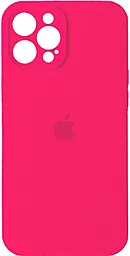 Чехол Silicone Case Full Camera Protective для Apple iPhone 12 Pro Max Hot Pink