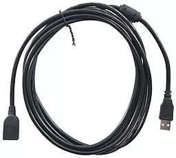 Кабель (шлейф) Voltronic AM-AF USB 2.0 5м феррит чёрный - фото Кабель (шлейф) Voltronic AM-AF USB 2.0 5м феррит чёрный