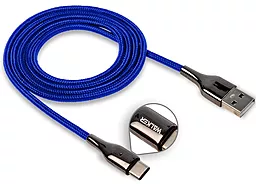 Кабель Walker C930 Intelligent USB-A - Type-C 15w 3.1a 1м cable Blue - фото Кабель Walker C930 Intelligent USB-A - Type-C 15w 3.1a 1м cable Blue