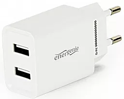 Сетевое зарядное устройство Energenie 2.1a 2xUSB-A ports charger white (EG-U2C2A-03-W) - фото Сетевое зарядное устройство Energenie 2.1a 2xUSB-A ports charger white (EG-U2C2A-03-W)