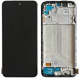 Дисплей Xiaomi Redmi Note 10 4G, Redmi Note 10S, Poco M5s з тачскріном і рамкою, (TFT), Black