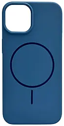 Чехол Silicone Case Full Fine Ring MagSafe для Apple iPhone 14 Azure - фото Чехол Silicone Case Full Fine Ring MagSafe для Apple iPhone 14 Azure