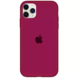 Чехол Silicone Case Full для Apple iPhone 11 Pro Max Maroon