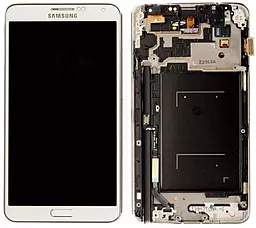 Дисплей Samsung Galaxy Note 3 Neo N750 з тачскріном і рамкою, оригінал, White - фото Дисплей Samsung Galaxy Note 3 Neo N750 з тачскріном і рамкою, оригінал, White