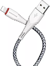 Кабель USB Borofone BX25 Powerful Lightning White - миниатюра 2