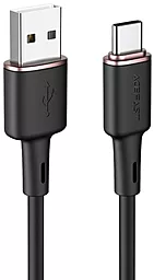 Кабель AceFast C2-04 silicone USB-A - Type-C 15w 3a 1.2м cable Black - фото Кабель AceFast C2-04 silicone USB-A - Type-C 15w 3a 1.2м cable Black