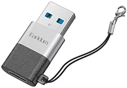 Адаптер-переходник Earldom ET-OT75 M-F USB-A 3.0 -> USB Type-C Black - фото Адаптер-переходник Earldom ET-OT75 M-F USB-A 3.0 -> USB Type-C Black