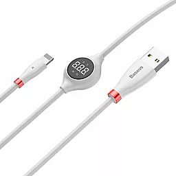 Кабель Baseus Big Eye Digital Display USB-A - Lightning 10w 1.2м cable White (CALEYE-02) - миниатюра 2 Кабель Baseus Big Eye Digital Display USB-A - Lightning 10w 1.2м cable White (CALEYE-02) - миниатюра 2