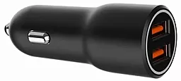 Автомобильное зарядное устройство Gembird 18w QC3.0 2xUSB-A ports charger black (TA-UC-A2QC36-CAR-01) - фото Автомобильное зарядное устройство Gembird 18w QC3.0 2xUSB-A ports charger black (TA-UC-A2QC36-CAR-01)