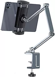 Держатель настольный WiWU Transformers Flexible Long Arm Bracket ZM310 Grey - миниатюра 4