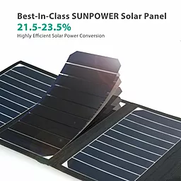 Зарядний пристрій на сонячних панелях RavPower Solar Charger 16W 2USB (RP-PC008) - мініатюра 3