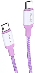 Кабель Jokade JA014 USB Type-C - Type-C 100w 5a 1м PD cable Purple - фото Кабель Jokade JA014 USB Type-C - Type-C 100w 5a 1м PD cable Purple