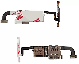 Шлейф Huawei Honor 3 с коннектором SIM-карты и карты памяти Original