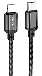 Кабель Borofone BX87 Sharp USB Type-C - Lightning 20w 3a 2м PD cable Black