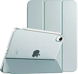Чехол для планшета BeCover Tri Fold Soft TPU для Apple iPad Mini 7 2024 Light Blue (712453) - фото Чехол для планшета BeCover Tri Fold Soft TPU для Apple iPad Mini 7 2024 Light Blue (712453)