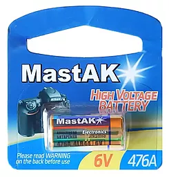 Батарейка MastAK 4LR44 /476A 6V 145mAh - миниатюра 2