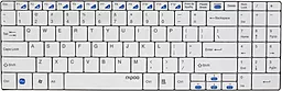Клавиатура Rapoo Bluetooth Ultra-slim Keyboard E6100 White