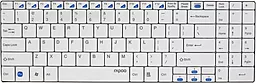 Клавиатура Rapoo Bluetooth Ultra-slim Keyboard E6100 White - фото Клавиатура Rapoo Bluetooth Ultra-slim Keyboard E6100 White